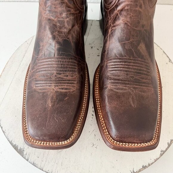 NEW Rod Patrick Mens Cowboy Boots 15AAAA Perro Loco Brown Square Toe Western - Picture 6 of 12